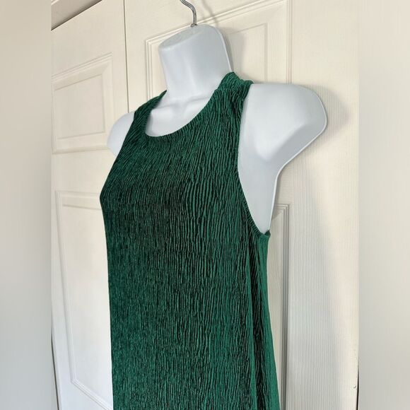 Anthropologie Green Maeve Adrienne Twist-Back Textured Velvet Midi Dress XS - Picture 9 of 16